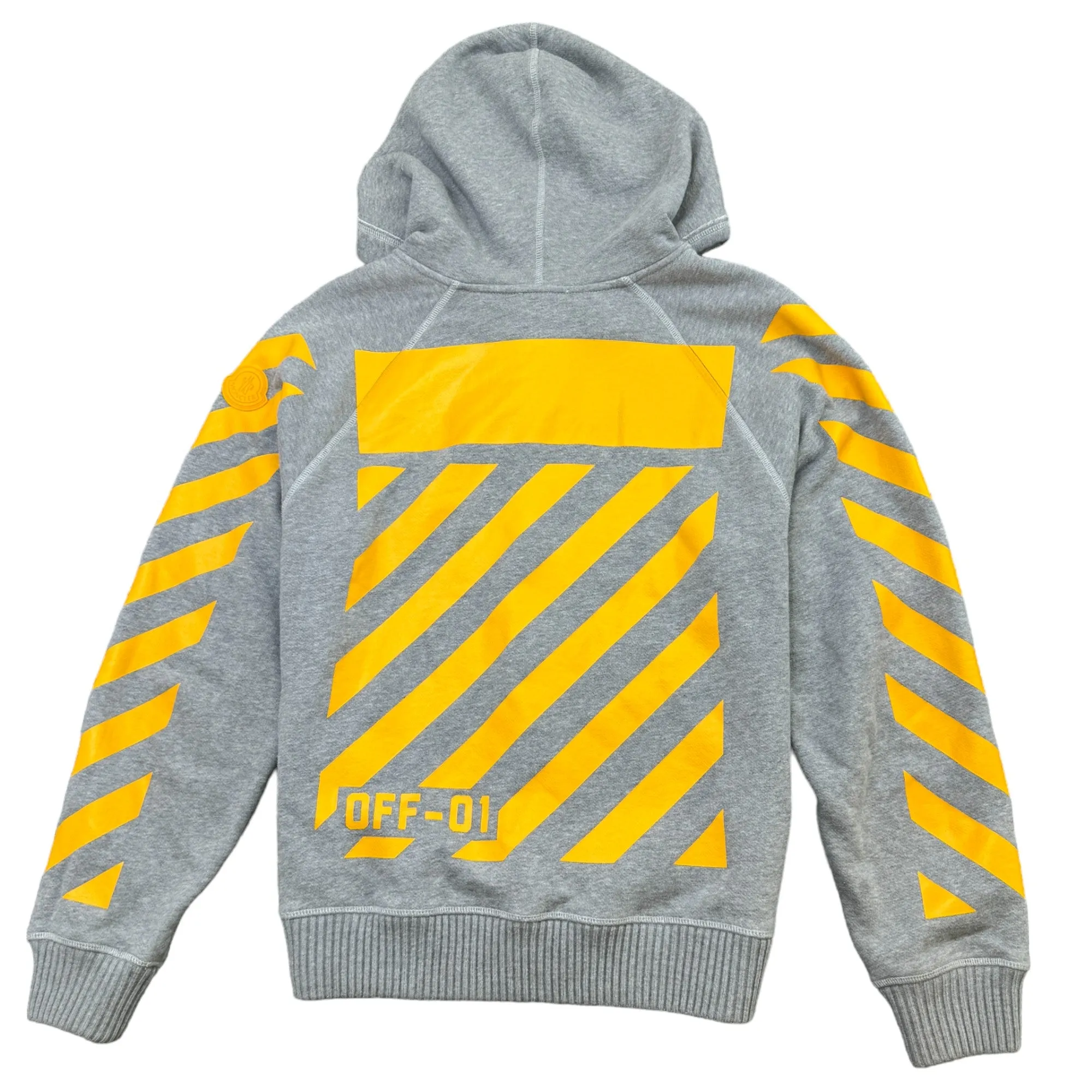 Men's X Off White Hoodie Grey Size S