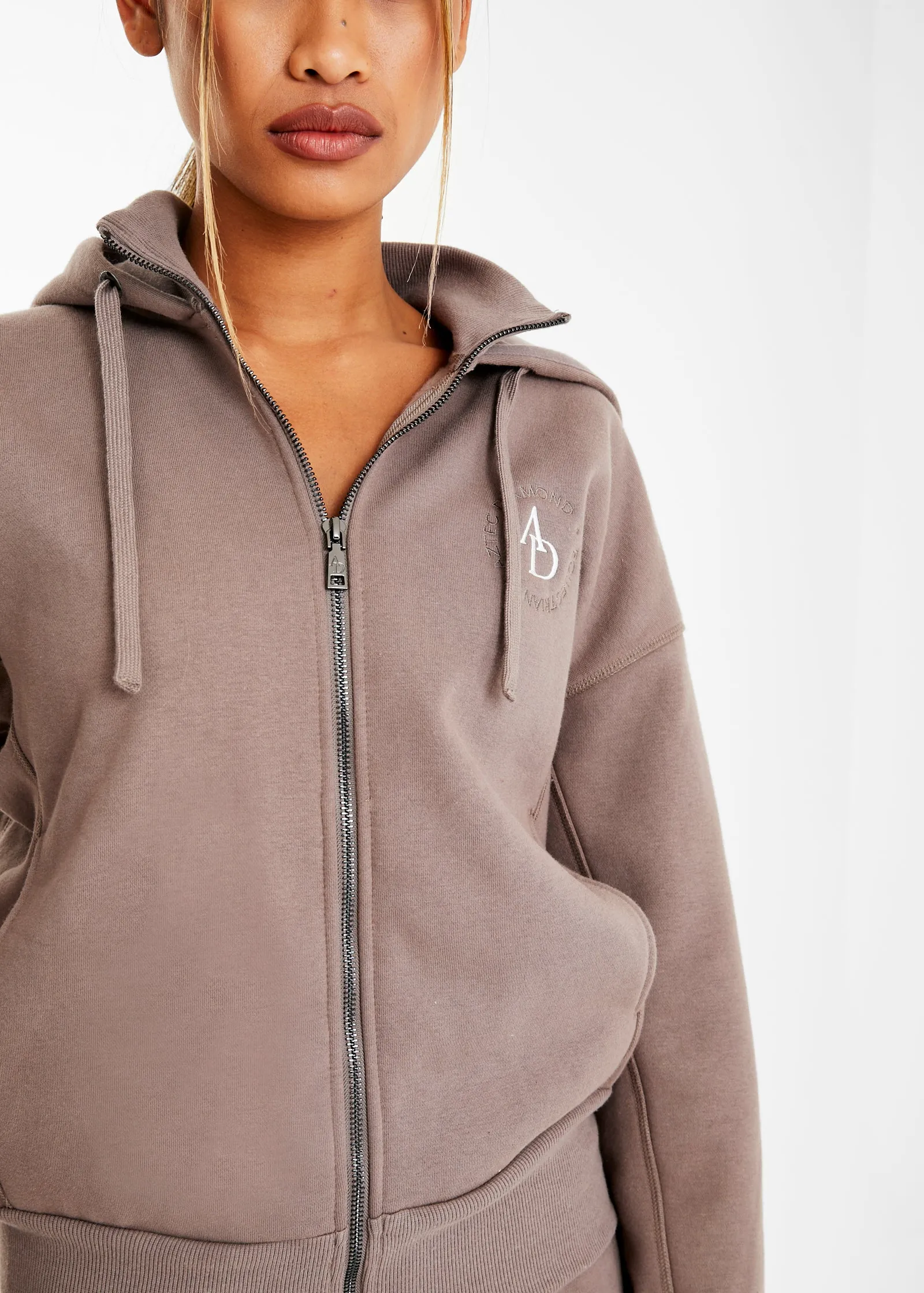 Mocha Zip Hoodie