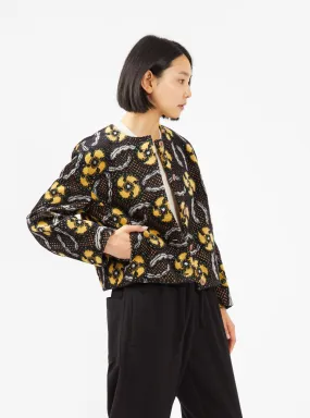 Northern Flower Jacket Black & Yellow