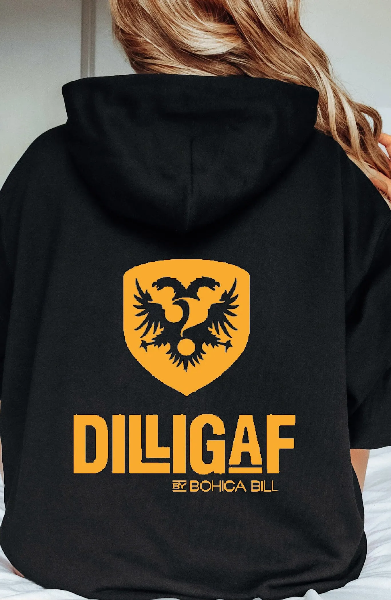 Our Classic DILLIGAF Neon Zip Up Hoodie