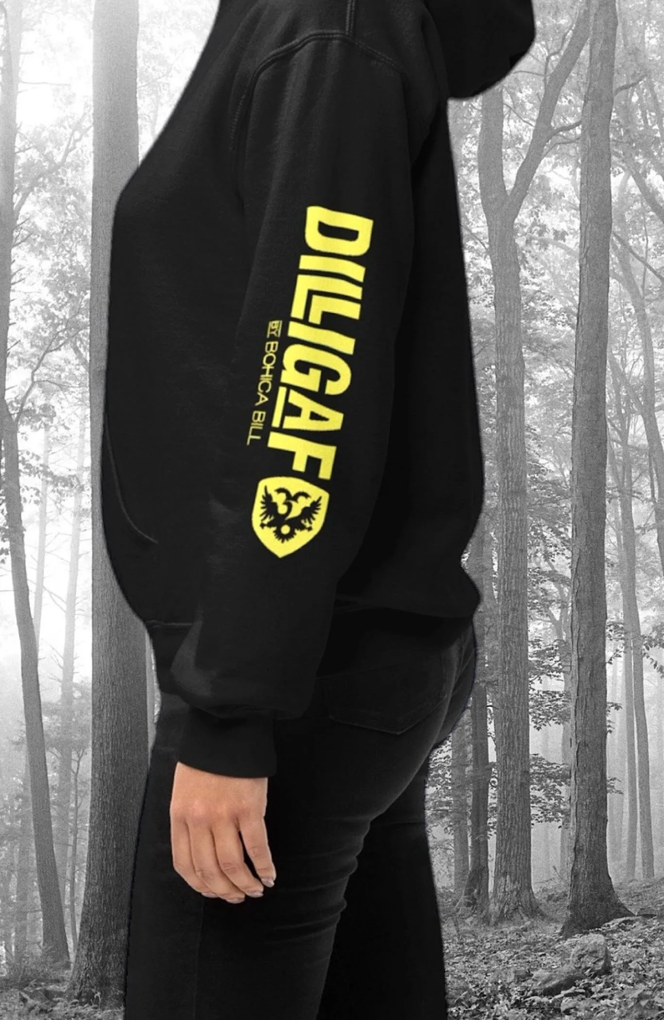 Our Classic DILLIGAF Neon Zip Up Hoodie