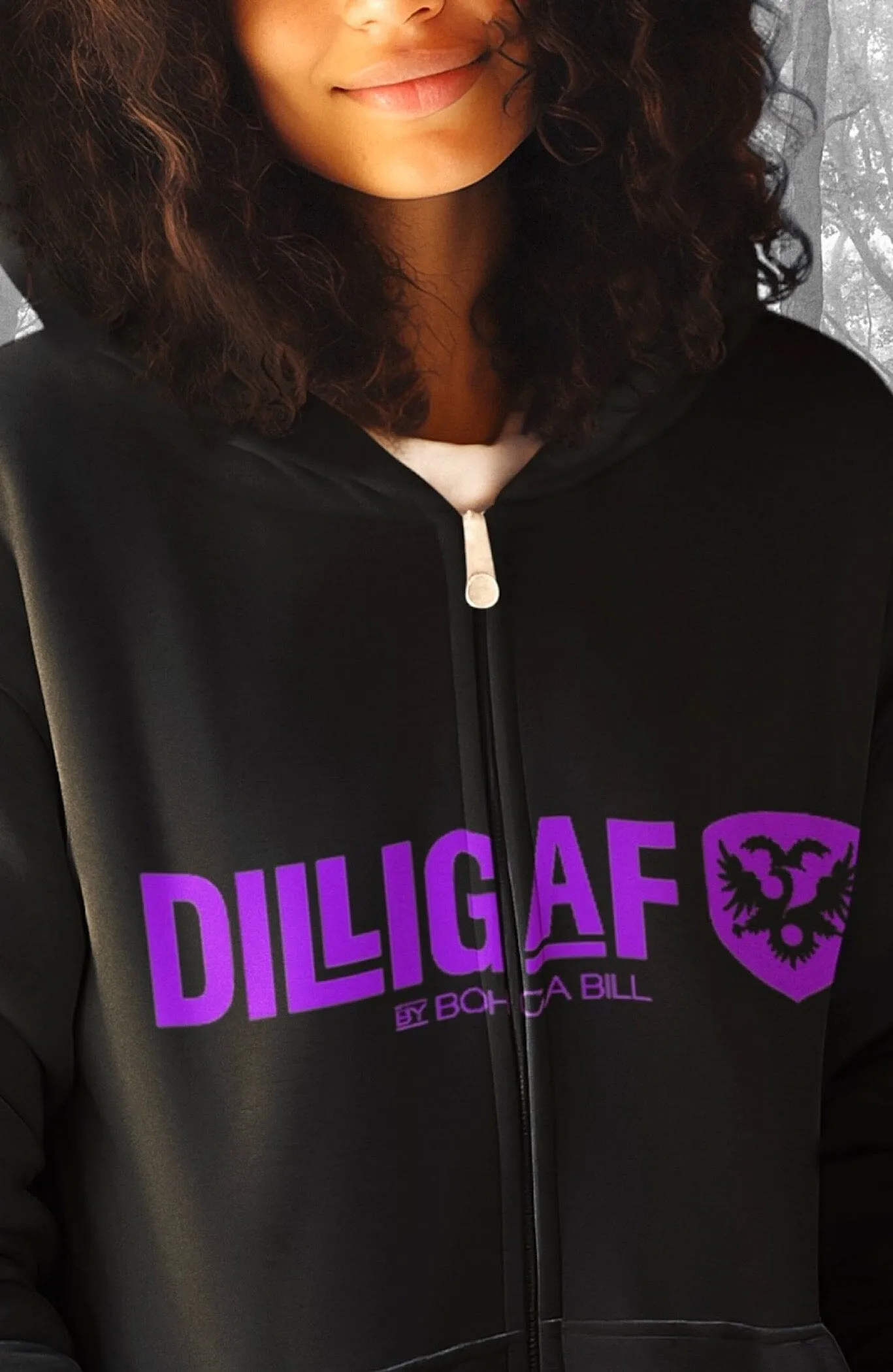 Our Classic DILLIGAF Neon Zip Up Hoodie