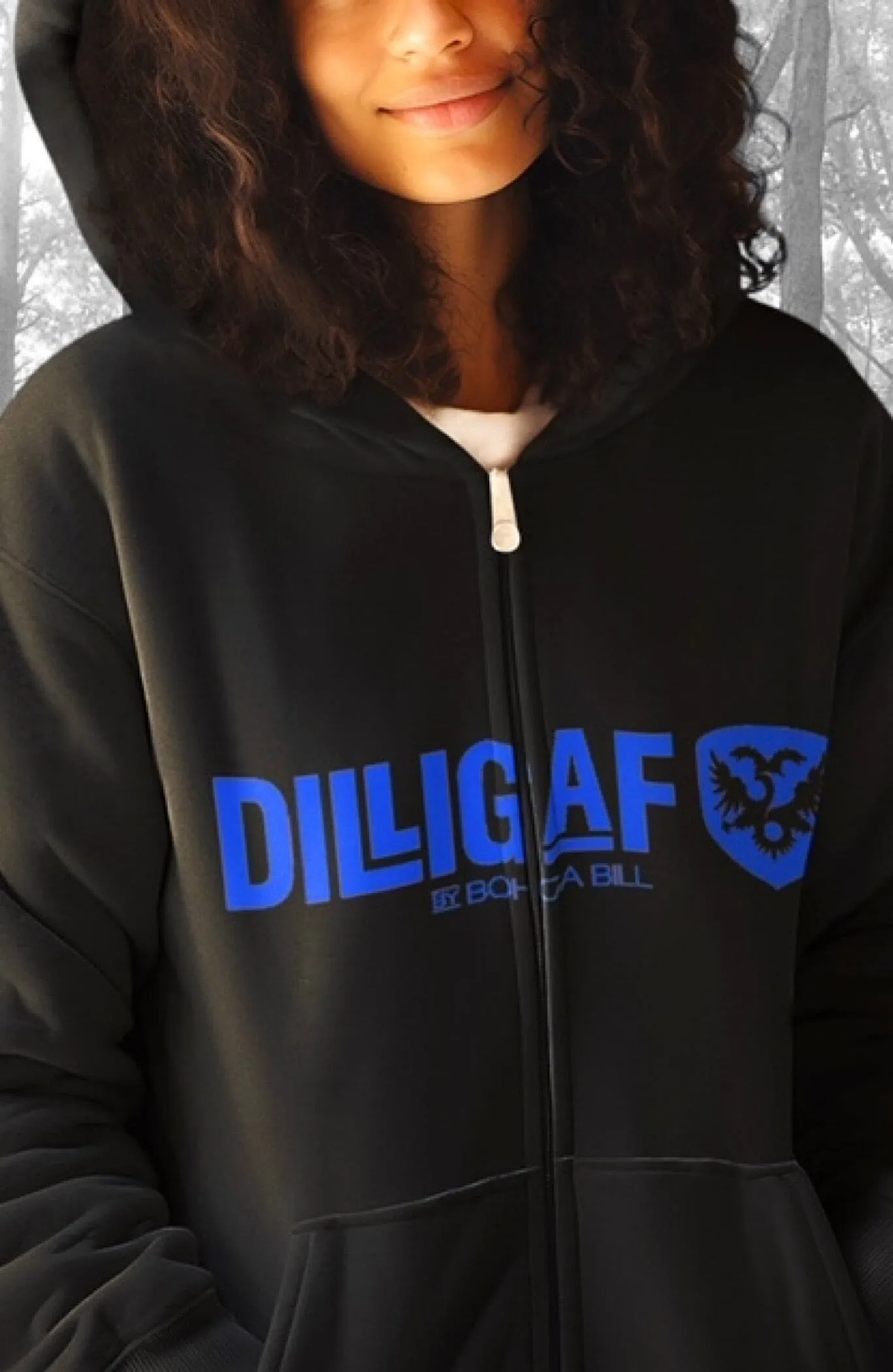 Our Classic DILLIGAF Neon Zip Up Hoodie