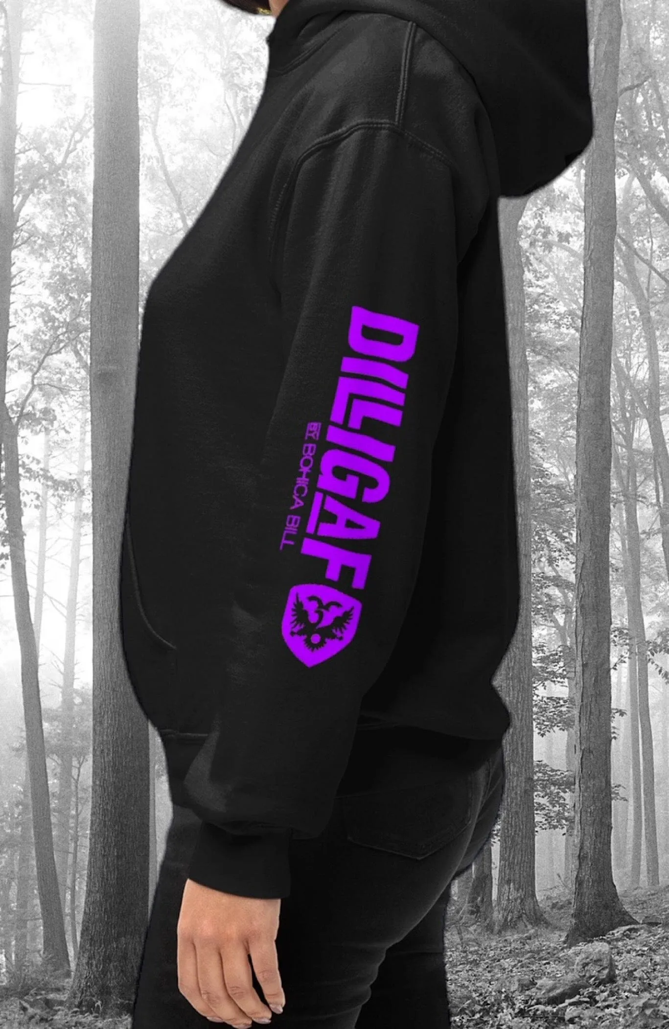 Our Classic DILLIGAF Neon Zip Up Hoodie