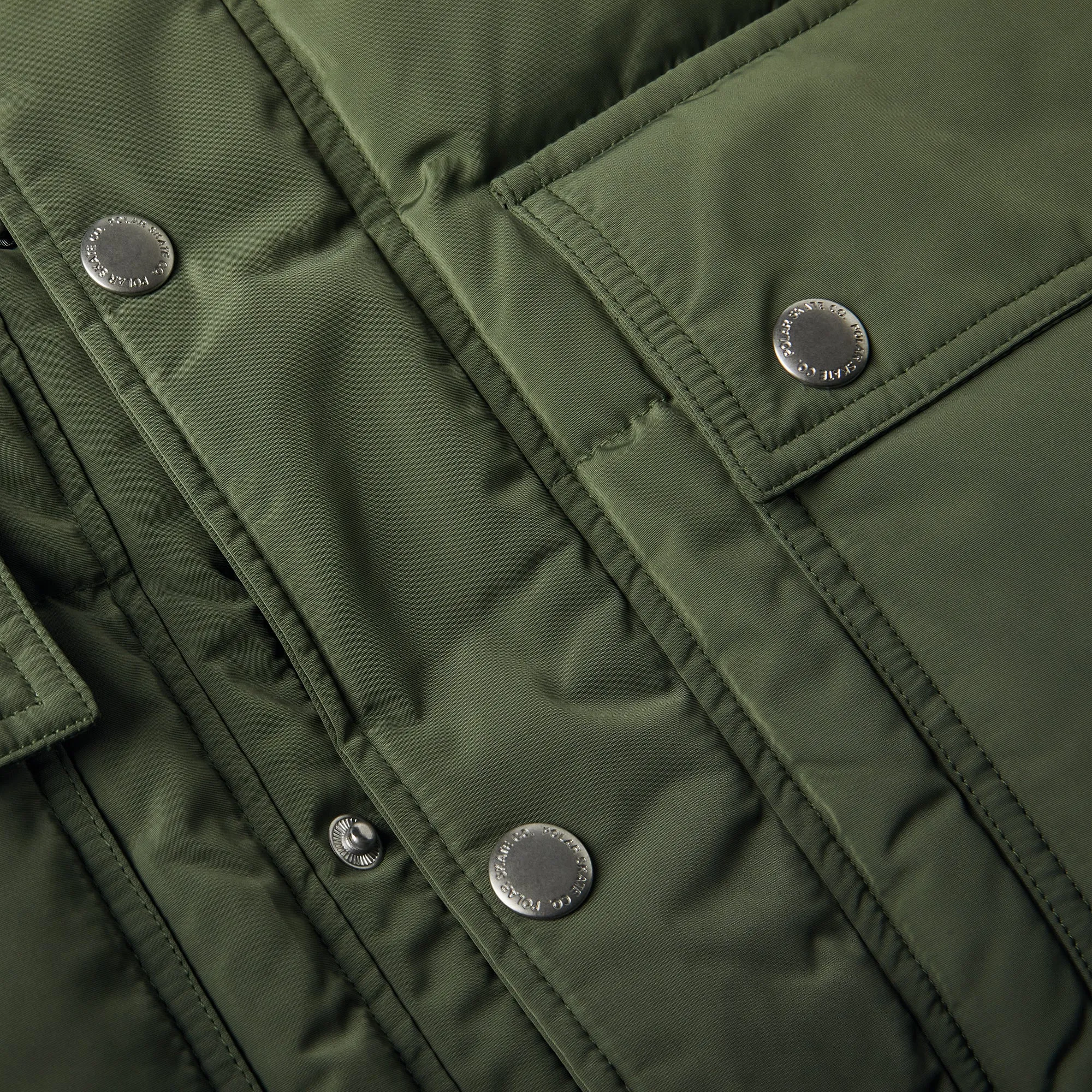 Polar Skate Co. Hood Puffer Light Olive