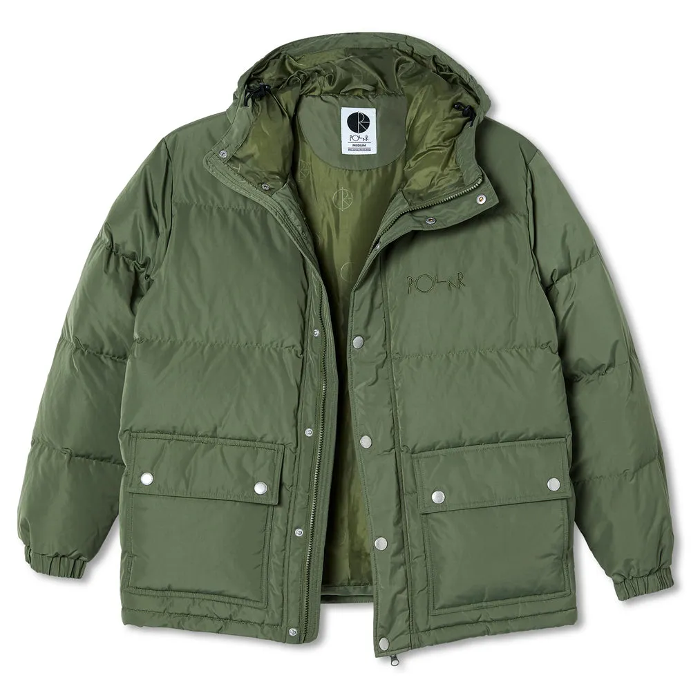 Polar Skate Co. Hood Puffer Light Olive