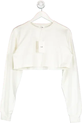 Redi Cream Cropped  Light Sweater In Pure UK S