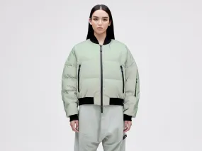 Reflective Bomber Down Jacket - Reflective Jade