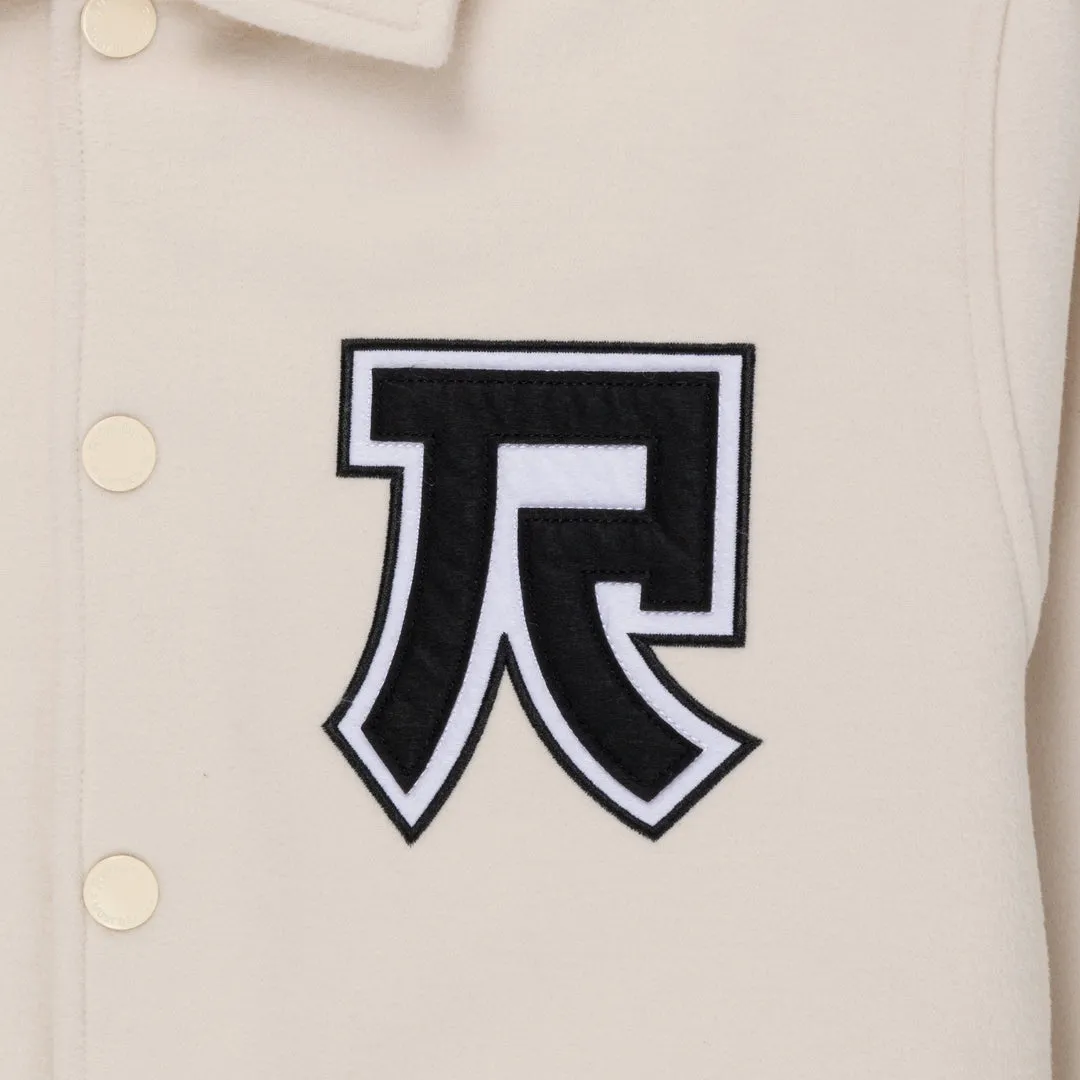 RIPNDIP LUCKY NERM VARSITY JACKET-CREAM