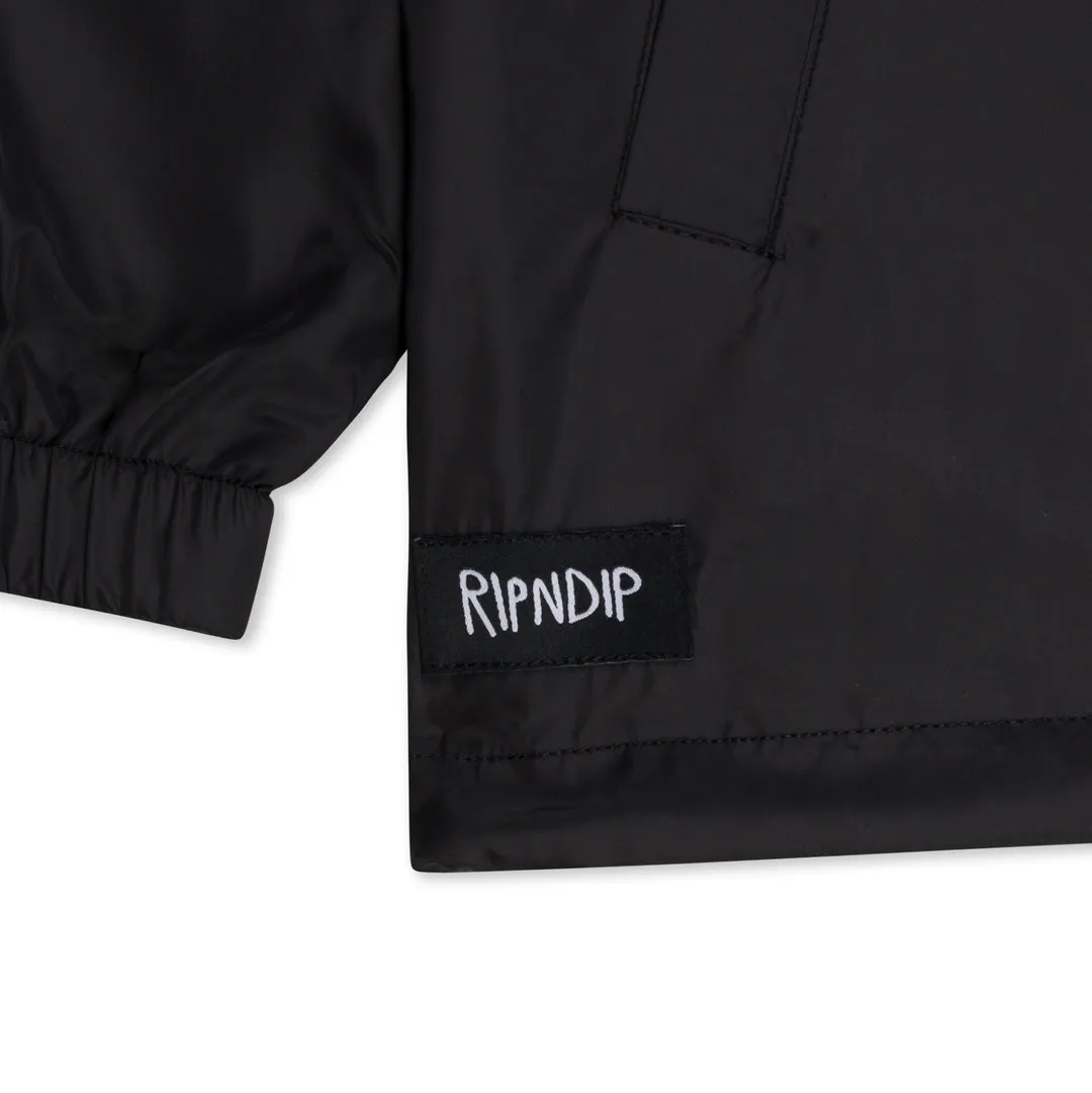 RIPNDIP NERVOUS SYSTEM COACHES JACKET-BLACK