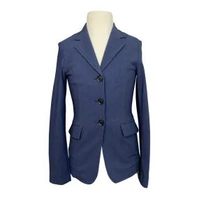 RJ Classics Orange Label 'Shore' Show Coat in Navy Herringbone - Children's 14R