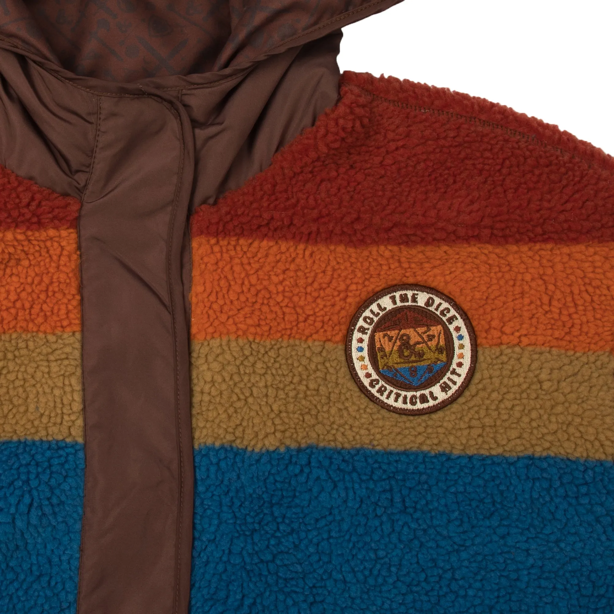 Roll The Dice Sherpa Puffer Jacket