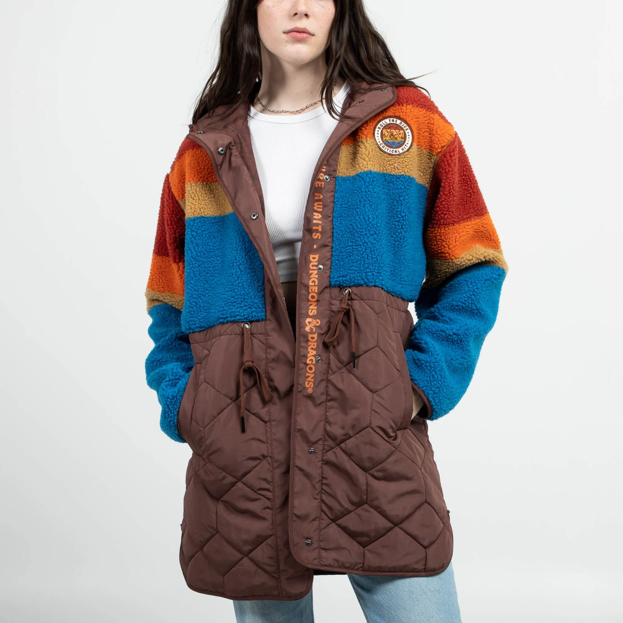 Roll The Dice Sherpa Puffer Jacket