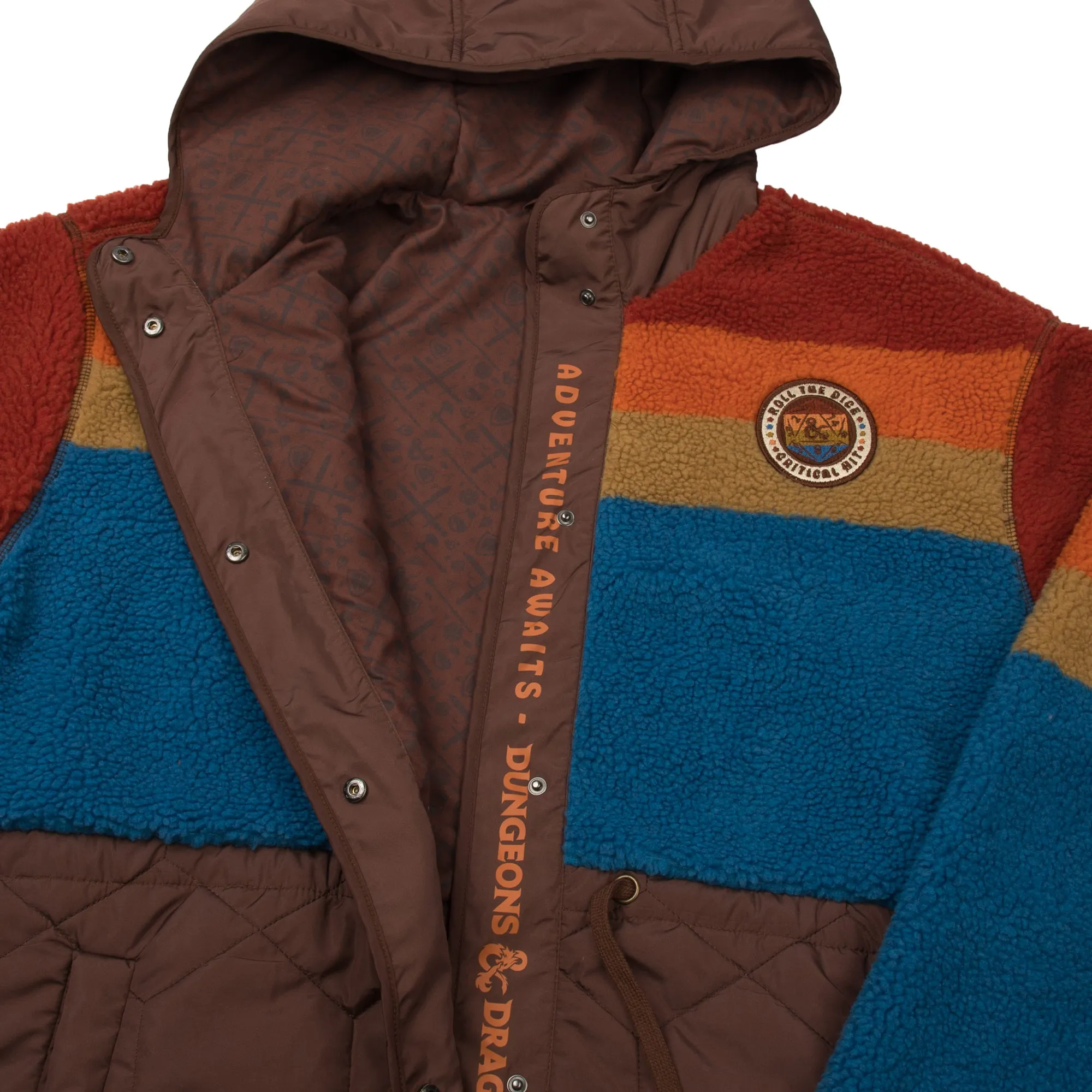 Roll The Dice Sherpa Puffer Jacket