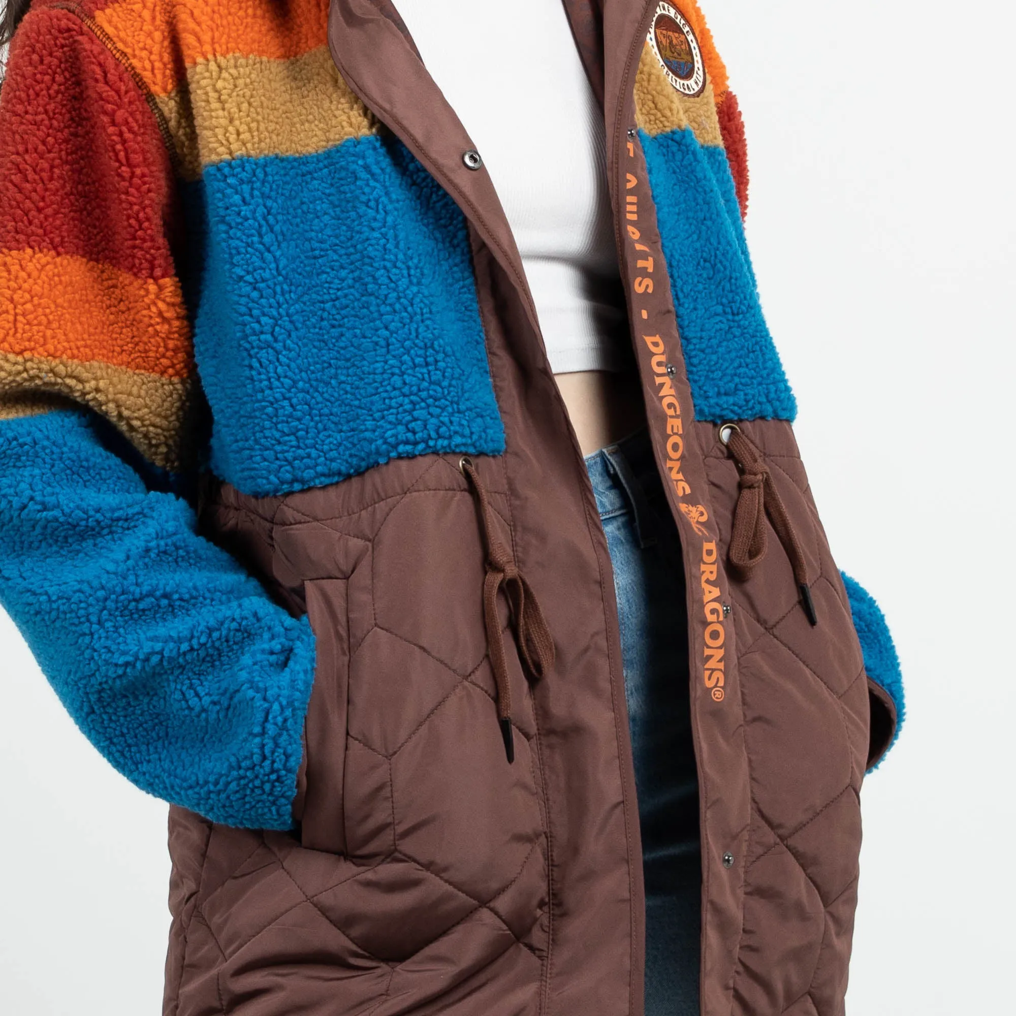 Roll The Dice Sherpa Puffer Jacket