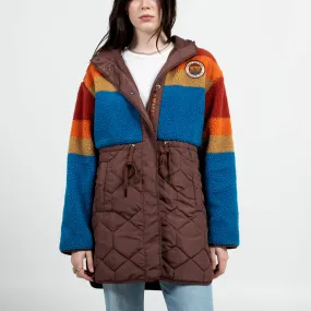 Roll The Dice Sherpa Puffer Jacket