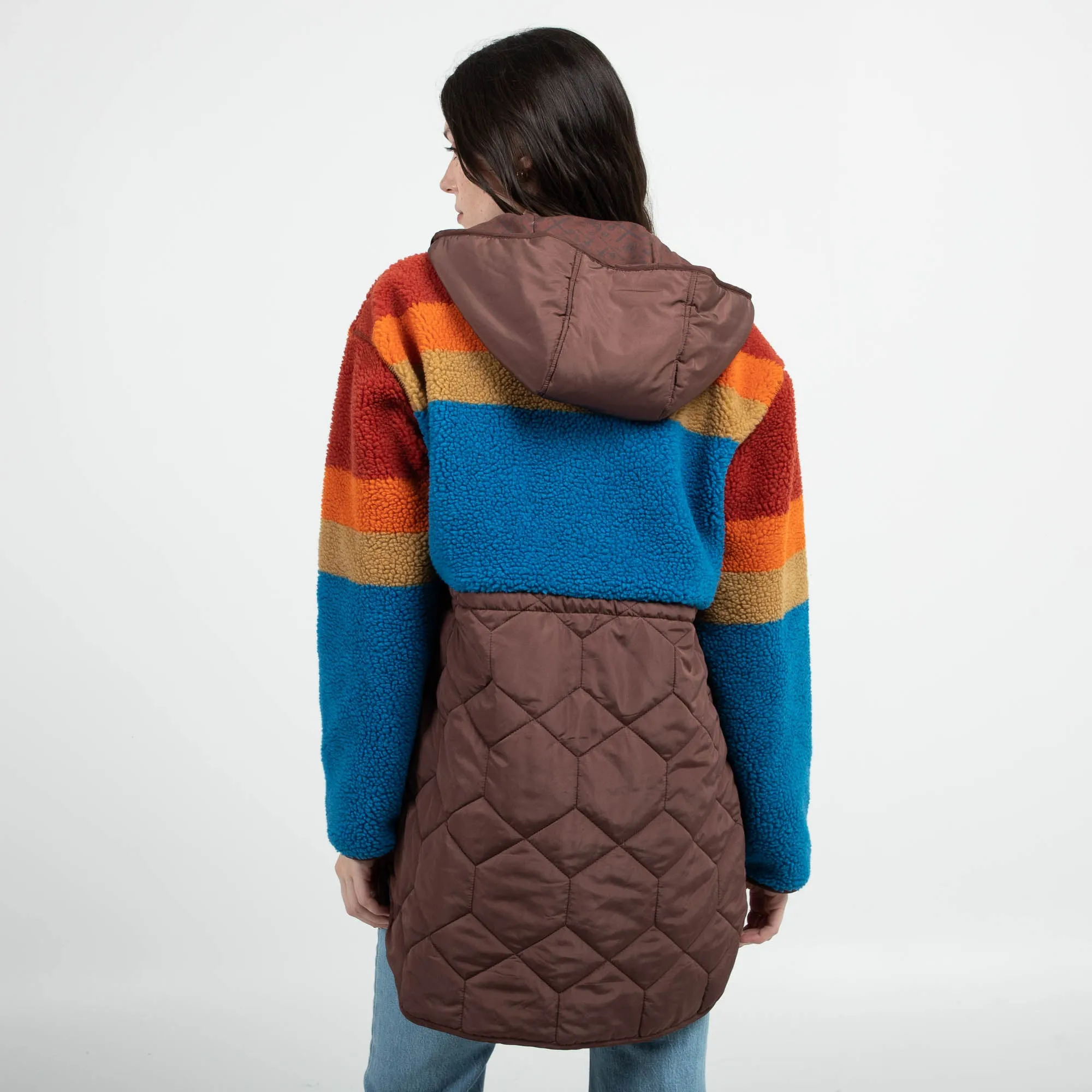 Roll The Dice Sherpa Puffer Jacket