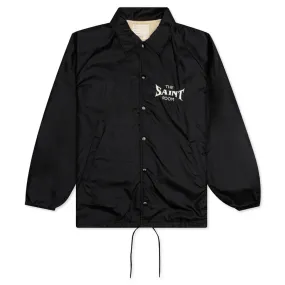 Saint Michael x Shermer Academy Coach Jacket - Black