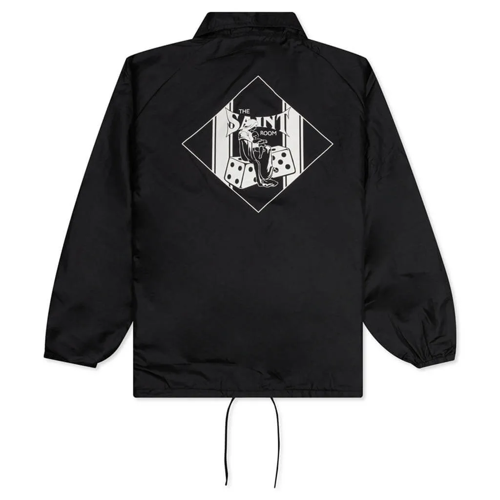 Saint Michael x Shermer Academy Coach Jacket - Black