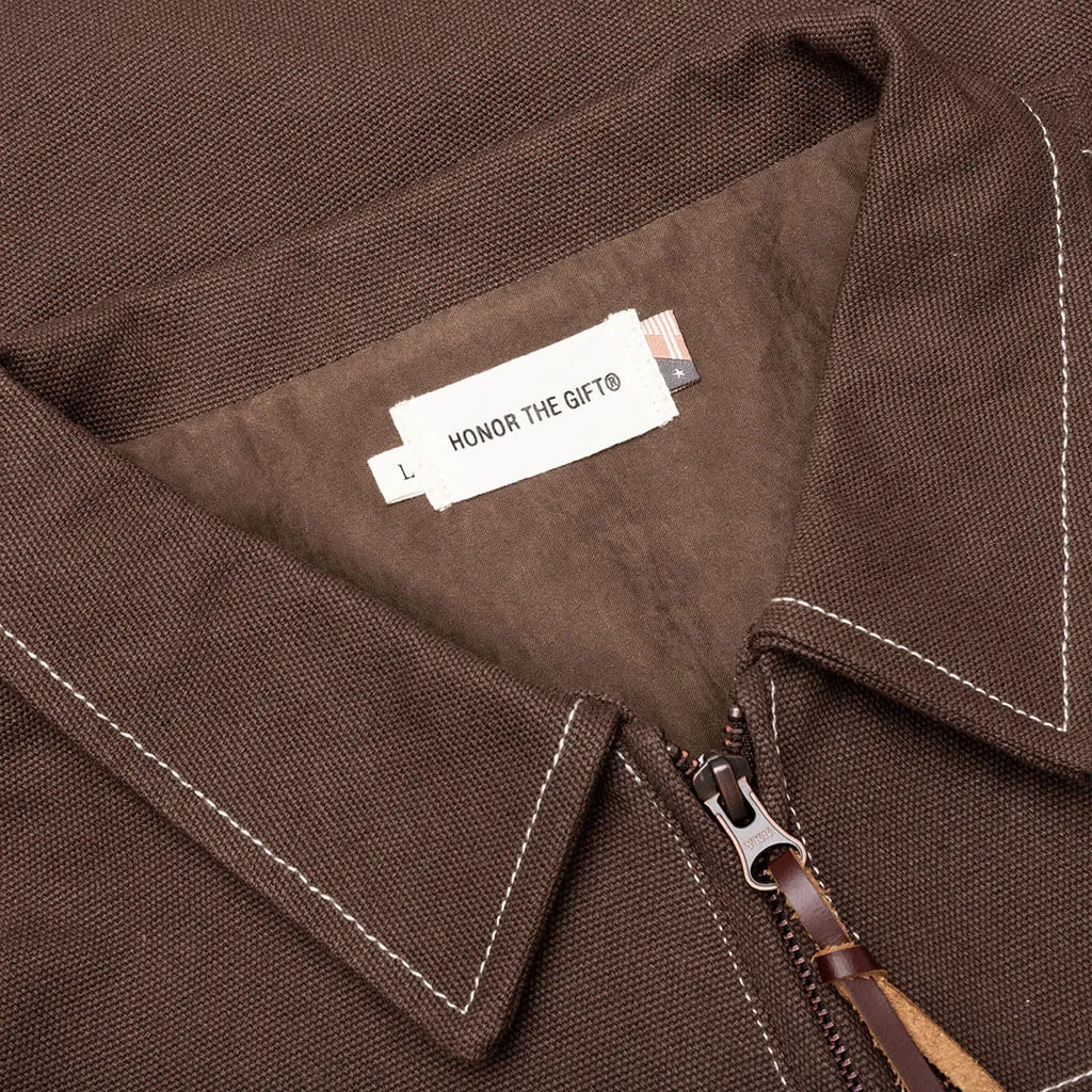 Script Carpenter Jacket - Brown