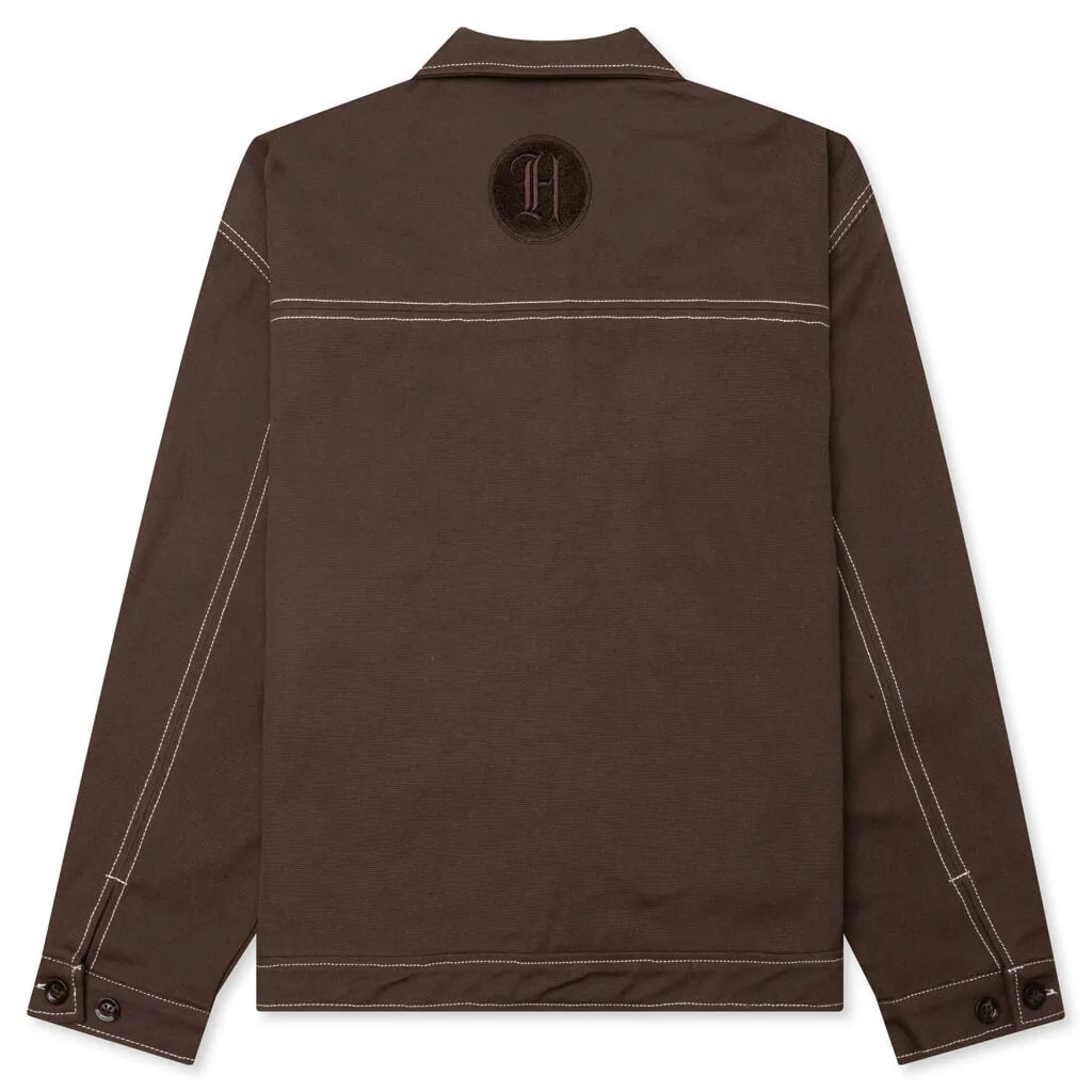 Script Carpenter Jacket - Brown