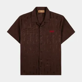 SP x Scarface Woven Logo Mens Short Sleeve Shirt (Brown)