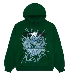 Sp5der Hoodie Hunter Green