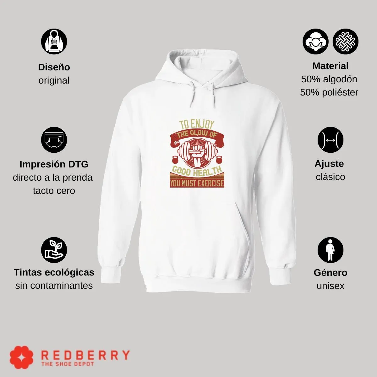 Sudadera Hombre  Hoodie Fitness Gym Ejercicio 039