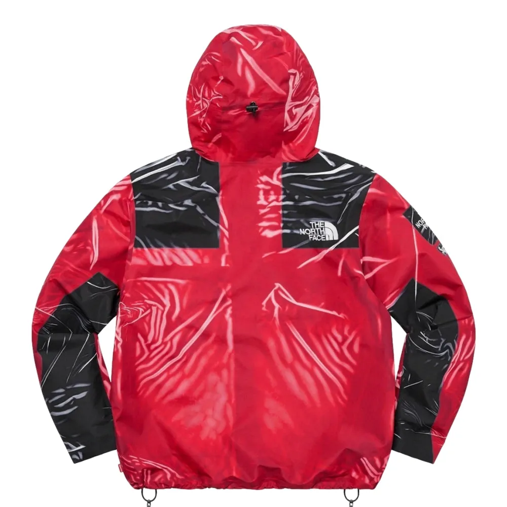 SUPREME TNF PRINTED TAPED SEAM SHELL JACKET-RED