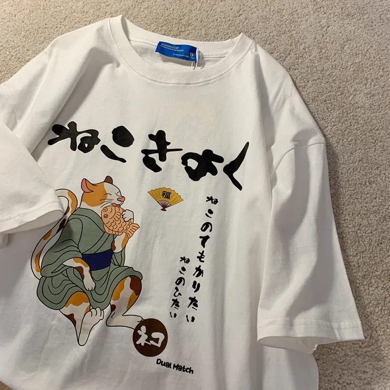 Taiyaki Print Japanese T-Shirt