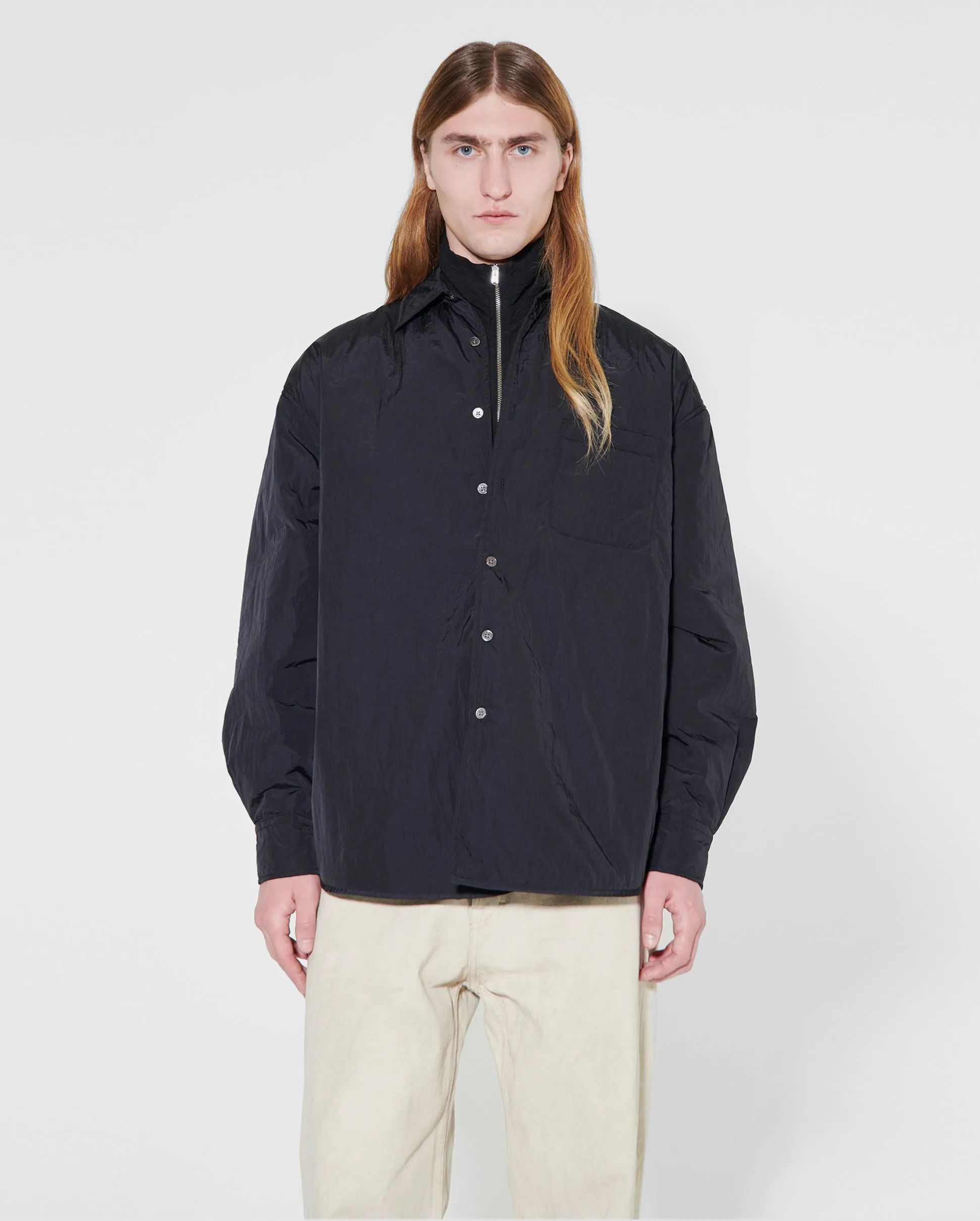 TECH BORROWED JACKET / PADDED BLACK