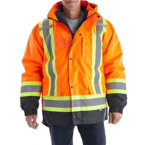 Terra Hi-Vis 7 in 1 System Winter Work Jacket - 116501 Orange