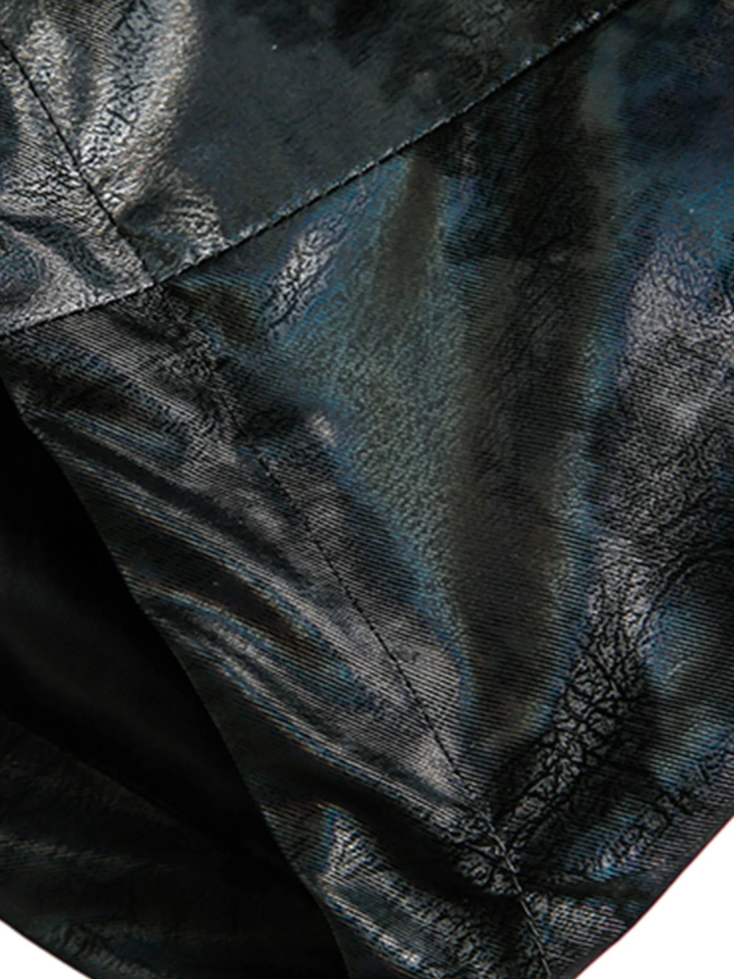 Thesupermade Patterned Leather Jacket