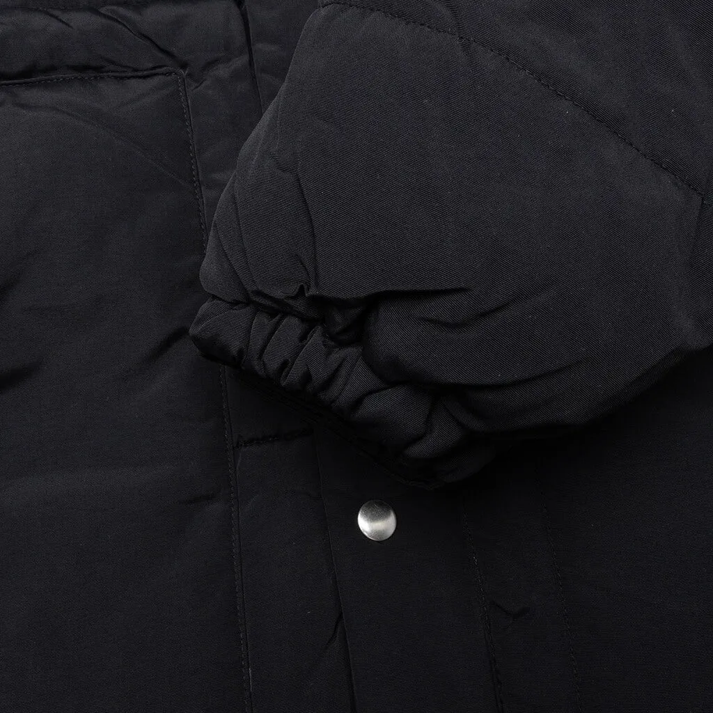 Trees in Wind Puffer Jacket - Black