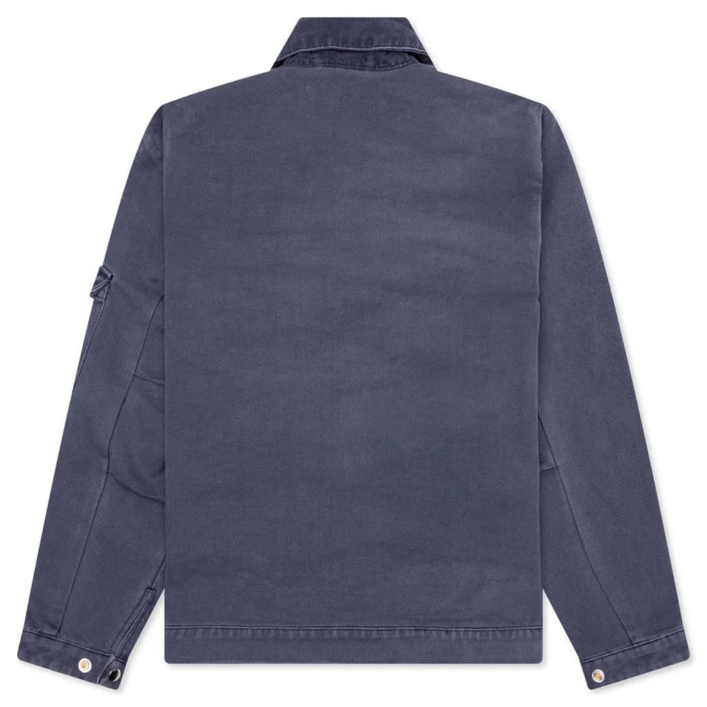 Twilled Bird Wheel Jacket - Washed Blue