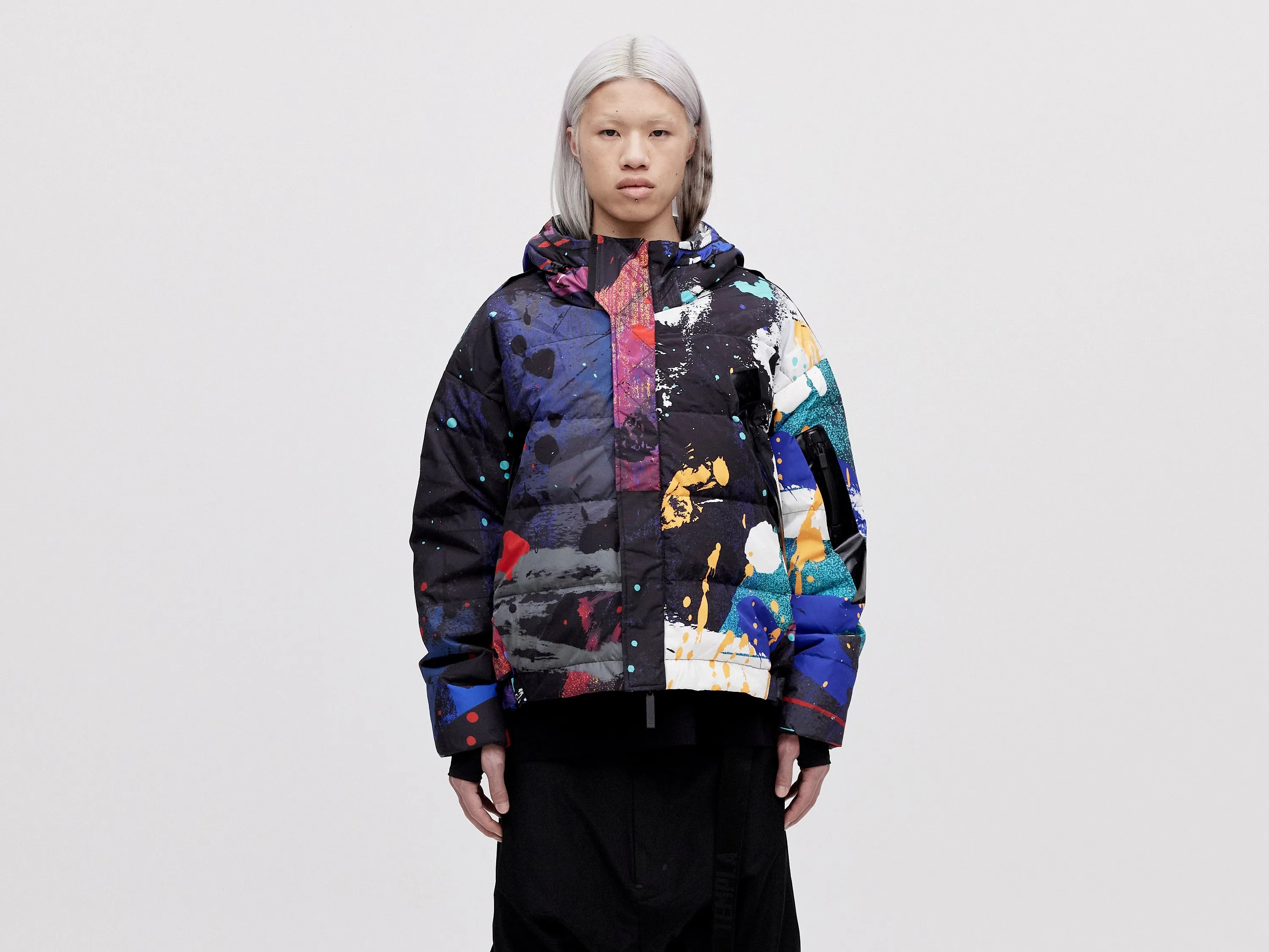 Utility Down Jacket - Dark Splatter