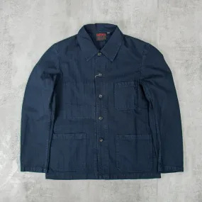 Vetra Heringbone Workwear Jacket Style 5 - Navy