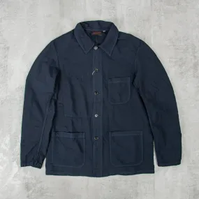 Vetra Weaved Seersucker Jacket - Navy