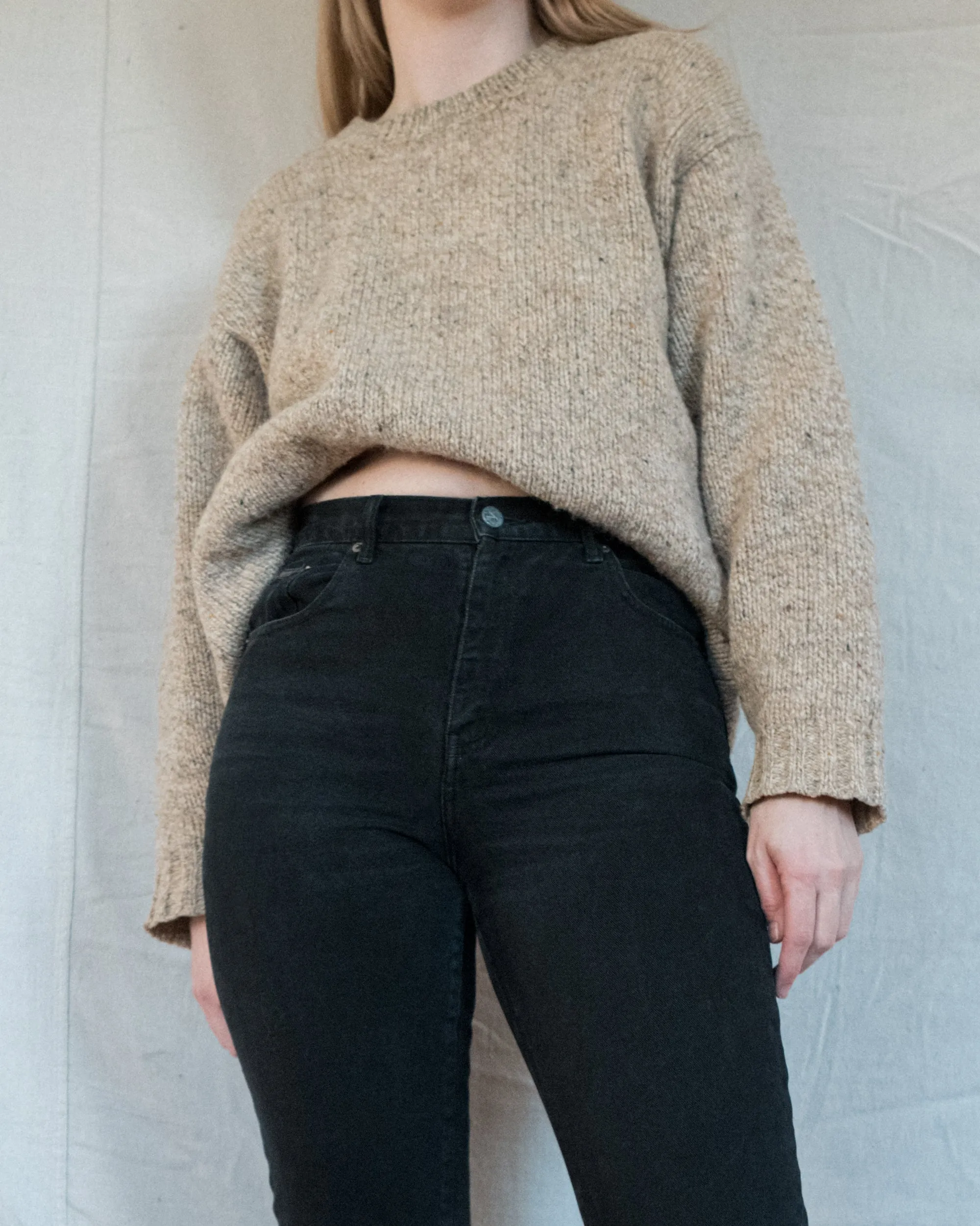 Vintage Chunky Knit Fisherman Sweater (S/M)