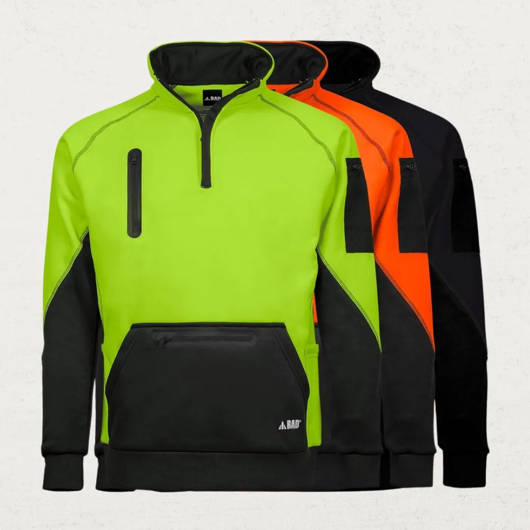 Water Resistant Hi Vis Fleece 1/4 Zip Jumper