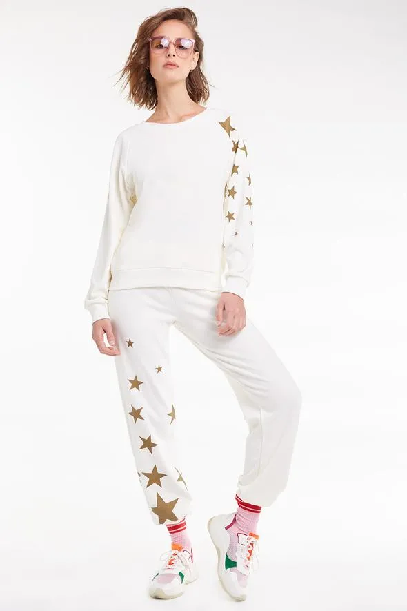 Wildfox Falling Stars Fiona Crew Sweater