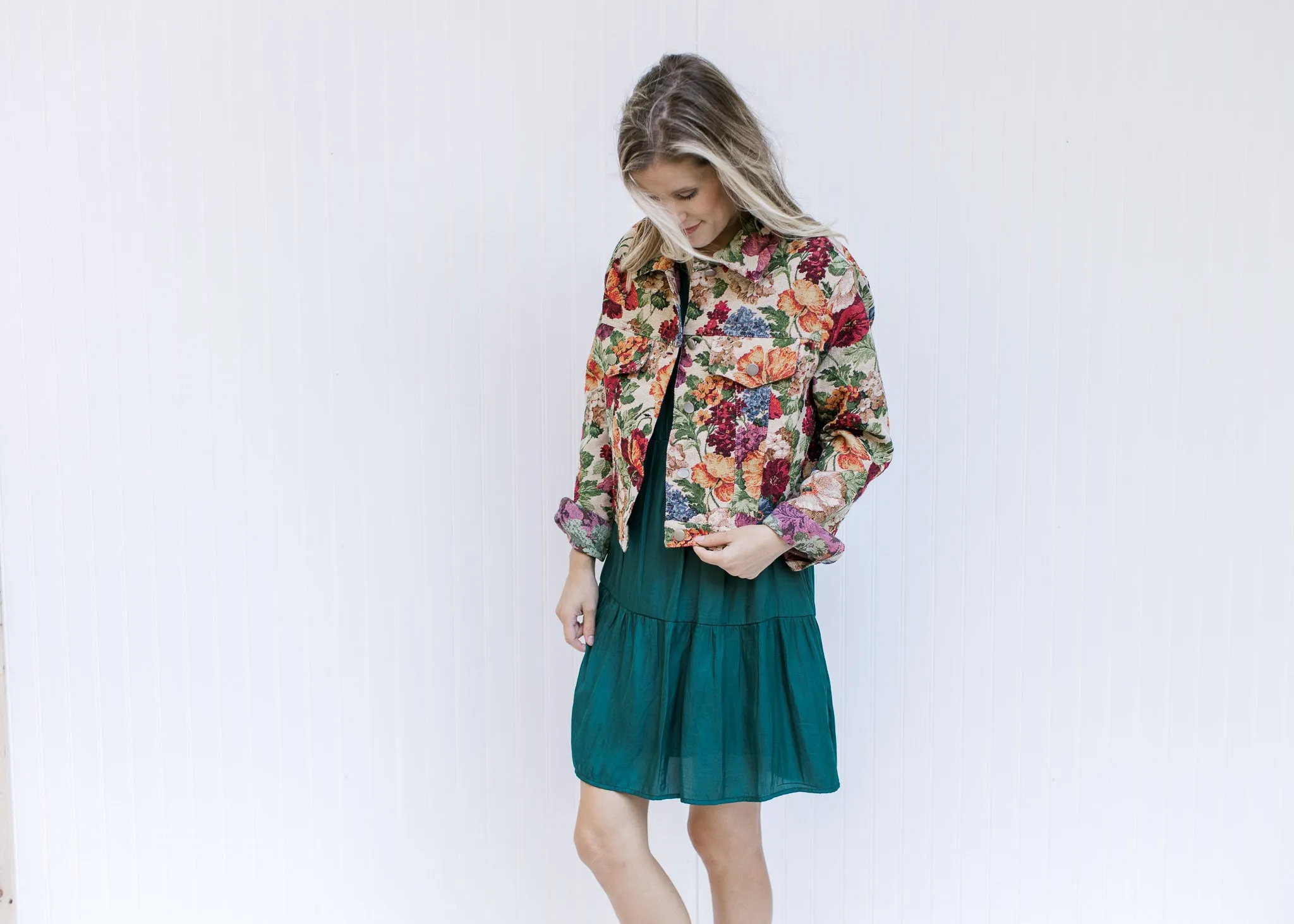 X Floral Tapestry Jacket