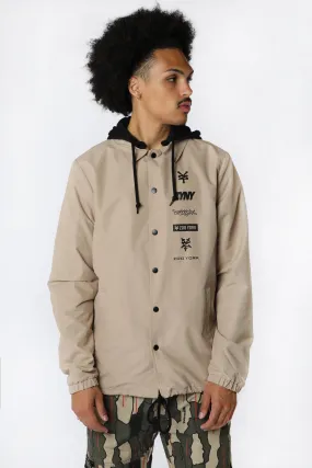 Zoo York Mens Multi Logo Coach Jacket